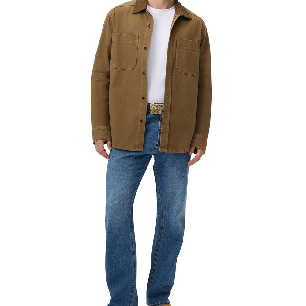 Frye Men's Size XXL Brown Denim Barn Shacket (Shirt +Jacket) NWT